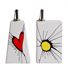 Duo Cuore-Sole Oil & Vinegar Cruets